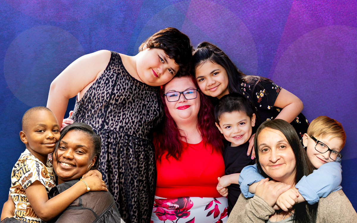 Jeremiah Program mothers embracing their children